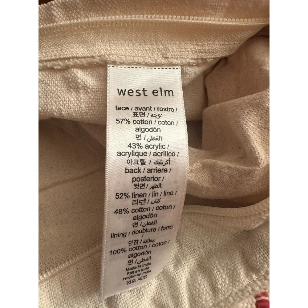 West Elm Cushion Case/ Cover 18”X19”